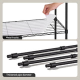 Darrahopens Home & Garden > Kitchenware > Kitchen Utensils Artiss 5-Tier Kitchen Rack Shelf Shelving Unit 55x30x150CM Adjustable Metal Storage Shelves Black