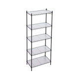 Darrahopens Home & Garden > Kitchenware > Kitchen Utensils Artiss 5-Tier Kitchen Rack Shelf Shelving Unit 55x30x150CM Adjustable Metal Storage Shelves Black