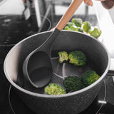 Darrahopens Home & Garden > Kitchenware > Kitchen Utensils Beechwood & silicone ladle charcoal