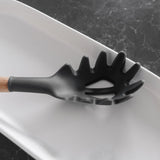 Darrahopens Home & Garden > Kitchenware > Kitchen Utensils Beechwood & silicone pasta spoon charcoal