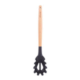 Darrahopens Home & Garden > Kitchenware > Kitchen Utensils Beechwood & silicone pasta spoon charcoal