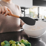 Darrahopens Home & Garden > Kitchenware > Kitchen Utensils Beechwood & silicone spatula charcoal