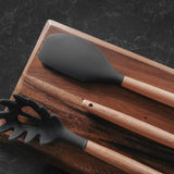 Darrahopens Home & Garden > Kitchenware > Kitchen Utensils Beechwood & silicone spatula charcoal