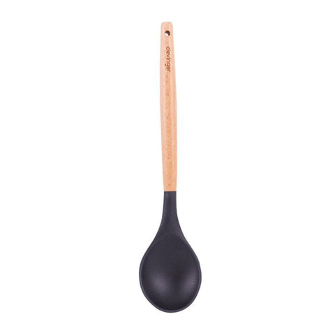 Darrahopens Home & Garden > Kitchenware > Kitchen Utensils Beechwood & silicone spoon charcoal