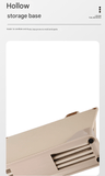 Darrahopens Home & Garden > Kitchenware > Kitchen Utensils Beige 4-Piece Index Cutting Board Set with Ventilated Storage Stand - Food-Safe PP Kitchen Chopping Boards