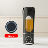 Darrahopens Home & Garden > Kitchenware > Kitchen Utensils Black 3.7V Portable Blender 700ml Wireless Juicer Cup - 12 Blade USB Rechargeable Smoothie Maker with LED Display - Personal Fruit Mixer with Safety Lock - BPA Free Travel Blender for Home Office Outdoor