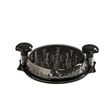 Darrahopens Home & Garden > Kitchenware > Kitchen Utensils Black Manual Meat Shredder with Transparent Lid and 360 Degree Rotation for Kitchen Quick Meal Prep Professional Culinary Solution for Modern Households