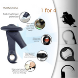 Darrahopens Home & Garden > Kitchenware > Kitchen Utensils Black Multifunctional Manual Can Opener with Safe Smooth Edge Cutting Effort-Saving Design for Home Kitchen Easy Opening Solution for Local Households