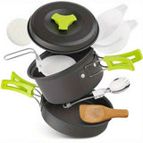 Darrahopens Home & Garden > Kitchenware > Kitchen Utensils Black outdoor camping cookware, camping pots and pans, outdoor cooking utensils, compact cookware set, durable cookware, Australian camping gear, camp stove cookware, portable cooking set