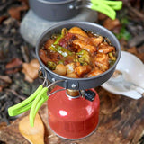 Darrahopens Home & Garden > Kitchenware > Kitchen Utensils Black outdoor camping cookware, camping pots and pans, outdoor cooking utensils, compact cookware set, durable cookware, Australian camping gear, camp stove cookware, portable cooking set