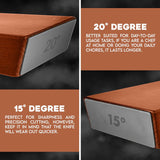 Darrahopens Home & Garden > Kitchenware > Kitchen Utensils Black  Rolling Knife Sharpener Set with Diamond Discs and Magnetic Base 15 and 20 Degree Angles for Precision Kitchen Knife Maintenance in Australian Homes