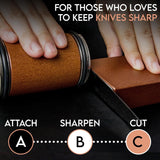 Darrahopens Home & Garden > Kitchenware > Kitchen Utensils Black  Rolling Knife Sharpener Set with Diamond Discs and Magnetic Base 15 and 20 Degree Angles for Precision Kitchen Knife Maintenance in Australian Homes