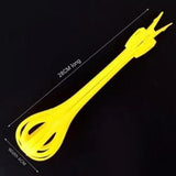Darrahopens Home & Garden > Kitchenware > Kitchen Utensils Blue  2-Piece 3-in-1 Multi-Functional Egg Whisk & Food Tongs Set