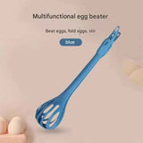 Blue  2-Piece 3-in-1 Multi-Functional Egg Whisk & Food Tongs Set
