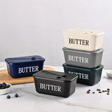 Darrahopens Home & Garden > Kitchenware > Kitchen Utensils BLUE **Food-Grade PP Large Butter Keeper with Cutting Blade | Airtight, Drying-Resistant, Easy to Slice – Long-Lasting Freshness, Your Kitchen & Baking Essential Helper**