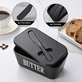 Darrahopens Home & Garden > Kitchenware > Kitchen Utensils BLUE **Food-Grade PP Large Butter Keeper with Cutting Blade | Airtight, Drying-Resistant, Easy to Slice – Long-Lasting Freshness, Your Kitchen & Baking Essential Helper**