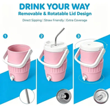 Darrahopens Home & Garden > Kitchenware > Kitchen Utensils Can-style insulated drink holder, mini can cooling cup, portable double-layer lightweight travel camping outdoor insulating sleeve for soda, beer and other beverages.(GREEN)