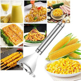 Darrahopens Home & Garden > Kitchenware > Kitchen Utensils Corn thresher - Corn peeler - Corn cob peeler - High-quality stainless steel corn thresher - with ergonomic handle - Kitchen gadgets