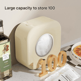 Cream white Wall Mounted Plastic Wrap Dispenser Storage Box with 200 Preservation Films