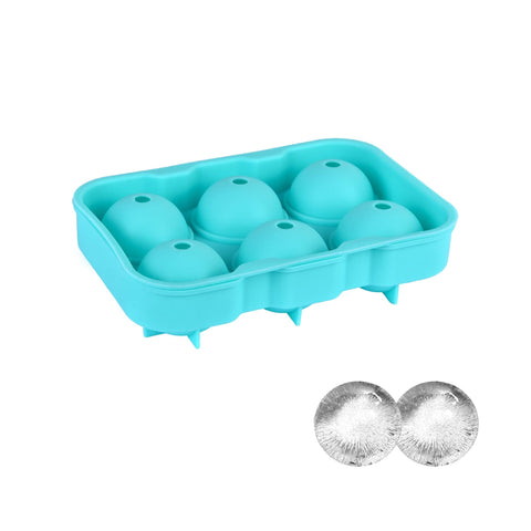 Darrahopens Home & Garden > Kitchenware > Kitchen Utensils Easy Pop Silicone 6 Sphere Ice Cube Tray
