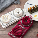 Darrahopens Home & Garden > Kitchenware > Kitchen Utensils Egg Cutter Kitchen Tool, Manual Slicer for Hard-Boiled Eggs