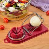 Darrahopens Home & Garden > Kitchenware > Kitchen Utensils Egg Cutter Kitchen Tool, Manual Slicer for Hard-Boiled Eggs