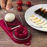 Darrahopens Home & Garden > Kitchenware > Kitchen Utensils Egg Cutter Kitchen Tool, Manual Slicer for Hard-Boiled Eggs