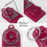 Darrahopens Home & Garden > Kitchenware > Kitchen Utensils Egg Cutter Kitchen Tool, Manual Slicer for Hard-Boiled Eggs
