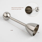 Darrahopens Home & Garden > Kitchenware > Kitchen Utensils Egg Shell Cracker - Stainless Steel Manual Cutter for Perfect Cuts - Suitable for Soft- and Hard-Boiled Eggs