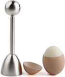 Darrahopens Home & Garden > Kitchenware > Kitchen Utensils Egg Shell Cracker - Stainless Steel Manual Cutter for Perfect Cuts - Suitable for Soft- and Hard-Boiled Eggs
