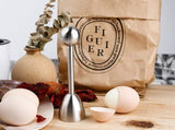 Darrahopens Home & Garden > Kitchenware > Kitchen Utensils Egg Shell Cracker - Stainless Steel Manual Cutter for Perfect Cuts - Suitable for Soft- and Hard-Boiled Eggs