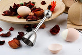 Darrahopens Home & Garden > Kitchenware > Kitchen Utensils Egg Shell Cracker - Stainless Steel Manual Cutter for Perfect Cuts - Suitable for Soft- and Hard-Boiled Eggs