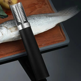 Darrahopens Home & Garden > Kitchenware > Kitchen Utensils Electric Fish Scaler | Stainless Steel Shield Prevents Splashing, Offset Blade Wheel for Efficient Descaling, USB Rechargeable with Long Battery Life, Suitable for Both Freshwater and Saltwater Fish, Ideal for Home and Commercial Use(white)