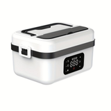Darrahopens Home & Garden > Kitchenware > Kitchen Utensils Electric Heating Insulated Lunch Box | 304 Stainless Steel Portable Insulated Storage Container, Suitable for Office, Camping, Picnics | Compact Insulated Food Container with Charging Function, No Water Needed(black)