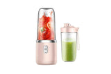 Darrahopens Home & Garden > Kitchenware > Kitchen Utensils Electric Mini Juice Maker Portable 400ml Blender Smoothie Juicer Machine-Pink