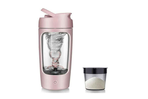 Darrahopens Home & Garden > Kitchenware > Kitchen Utensils Electric Shaker Bottle Protein Shaker Bottle Protein Mixer for Perfect Creamy Shake Rechargeable Blender Bottle -Pink