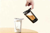 Darrahopens Home & Garden > Kitchenware > Kitchen Utensils Electric Shaker Bottle USB Rechargeable Protein Mixer Cup Auto Blending Mug - Black