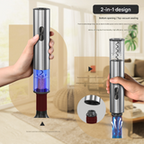 Darrahopens Home & Garden > Kitchenware > Kitchen Utensils Electric Wine Opener Set 2-in-1 Rechargeable Automatic Corkscrew with Vacuum Seal Base Aerator Foil Cutter Professional Barware Australian Home Use