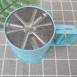 Darrahopens Home & Garden > Kitchenware > Kitchen Utensils Flour Sifter Stainless Steel Corrosion Resistant Safe Odorless Beautiful Handheld Baking Flour Mesh Sieve Blue In Australia - Darrahopens