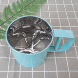 Darrahopens Home & Garden > Kitchenware > Kitchen Utensils Flour Sifter Stainless Steel Corrosion Resistant Safe Odorless Beautiful Handheld Baking Flour Mesh Sieve Blue In Australia - Darrahopens