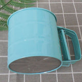 Darrahopens Home & Garden > Kitchenware > Kitchen Utensils Flour Sifter Stainless Steel Corrosion Resistant Safe Odorless Beautiful Handheld Baking Flour Mesh Sieve Blue In Australia - Darrahopens
