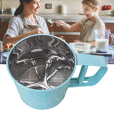 Darrahopens Home & Garden > Kitchenware > Kitchen Utensils Flour Sifter Stainless Steel Corrosion Resistant Safe Odorless Beautiful Handheld Baking Flour Mesh Sieve Blue In Australia - Darrahopens