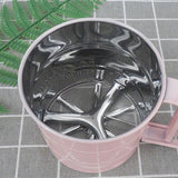 Darrahopens Home & Garden > Kitchenware > Kitchen Utensils Flour Sifter Stainless Steel Corrosion Resistant Safe Odorless Beautiful Handheld Baking Flour Mesh Sieve Pink In Australia - Darrahopens