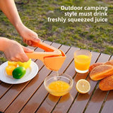 Darrahopens Home & Garden > Kitchenware > Kitchen Utensils Foldable Manual Lemon Squeezer & Citrus Juicer - Portable Handheld Fruit Press for Fresh Orange & Lime Juice - Space Saving Kitchen Tool - Orange