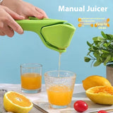 Darrahopens Home & Garden > Kitchenware > Kitchen Utensils Foldable Manual Lemon Squeezer & Citrus Juicer - Portable Handheld Fruit Press for Fresh Orange & Lime Juice - Space Saving Kitchen Tool - Yellow