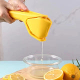 Darrahopens Home & Garden > Kitchenware > Kitchen Utensils Foldable Manual Lemon Squeezer & Citrus Juicer - Portable Handheld Fruit Press for Fresh Orange & Lime Juice - Space Saving Kitchen Tool - Yellow