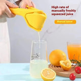 Darrahopens Home & Garden > Kitchenware > Kitchen Utensils Foldable Manual Lemon Squeezer & Citrus Juicer - Portable Handheld Fruit Press for Fresh Orange & Lime Juice - Space Saving Kitchen Tool - Yellow