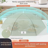 Darrahopens Home & Garden > Kitchenware > Kitchen Utensils Foldable Mosquito-Proof Food Cover, Household Fly Screen, Fine-Mesh Breathable Dining Table Cover - Round