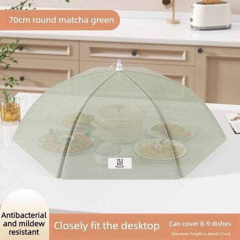 Darrahopens Home & Garden > Kitchenware > Kitchen Utensils Foldable Mosquito-Proof Food Cover, Household Fly Screen, Fine-Mesh Breathable Dining Table Cover - Round