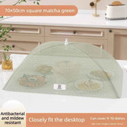 Darrahopens Home & Garden > Kitchenware > Kitchen Utensils Foldable Mosquito-Proof Food Cover, Household Fly Screen, Fine-Mesh Breathable Dining Table Cover - Square